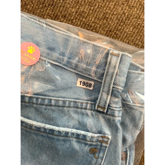 Madewell Shorts Womens 24 Cut-Off Mid Rise Relaxed Button Fly Distressed Denim - Picture 10 of 10